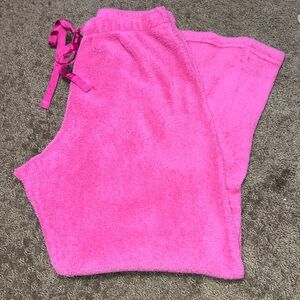 Medium Pink Fleece Lounge Pants